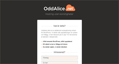 Desktop Screenshot of oddalice.net